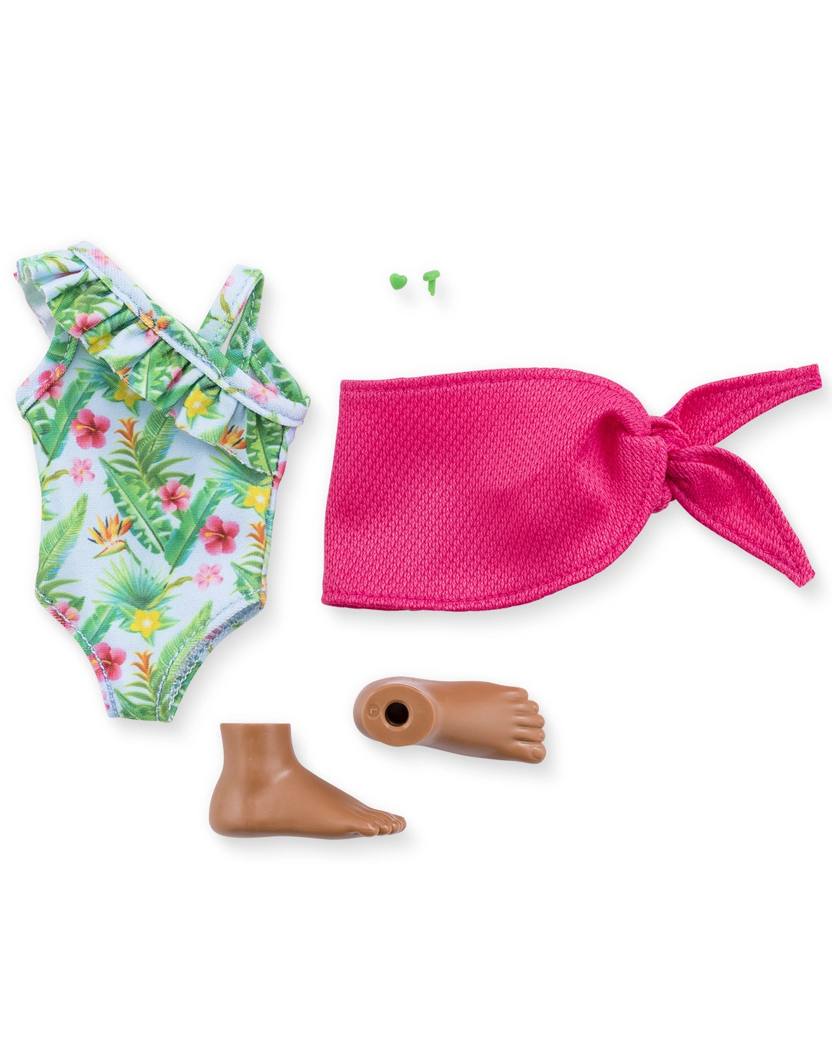 Ankleidepuppe MELODY BEACH SET (28cm) mit Zubehör