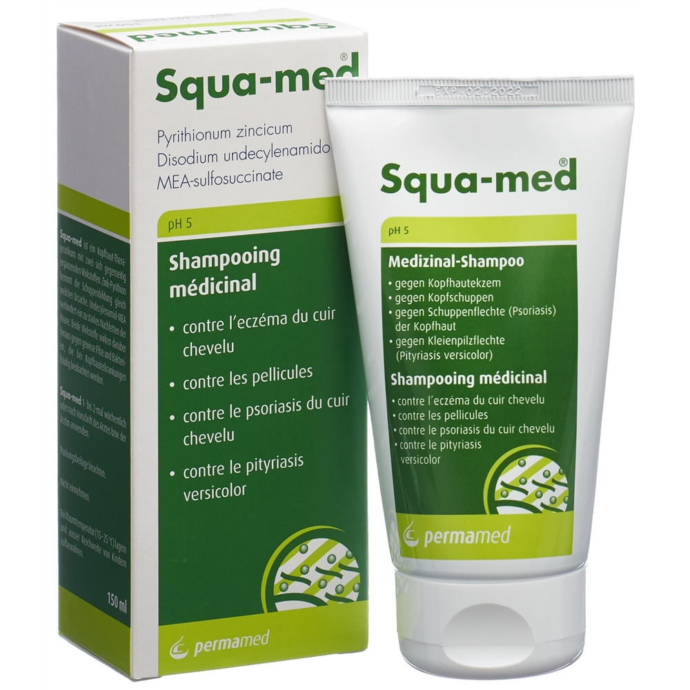 SQUA-MED Medizinal Shampoo liq pH 5 Tb 150 ml