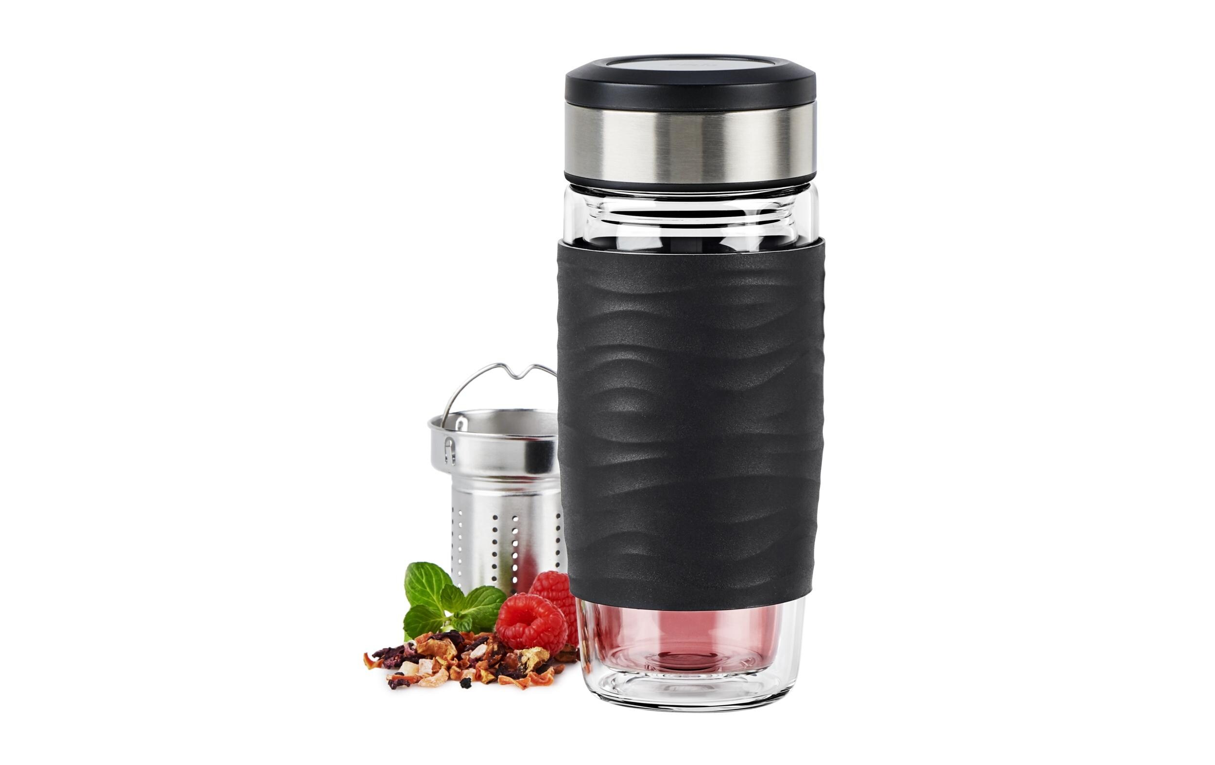 Thermobecher Tea2go 420 ml, SchwarzTeebecher für Unterwegs