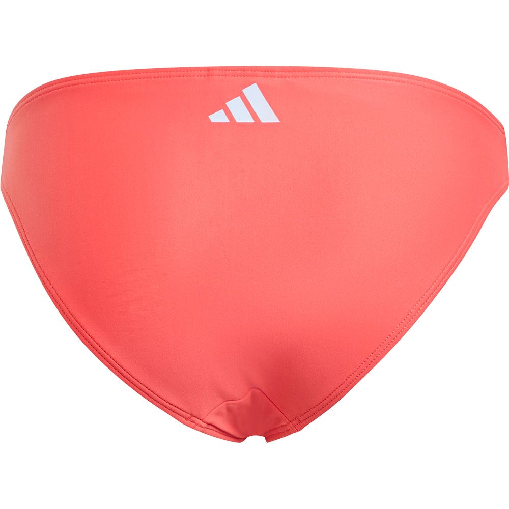 adidas 3-Streifen V-Back Bikini Kinder semi lucid red