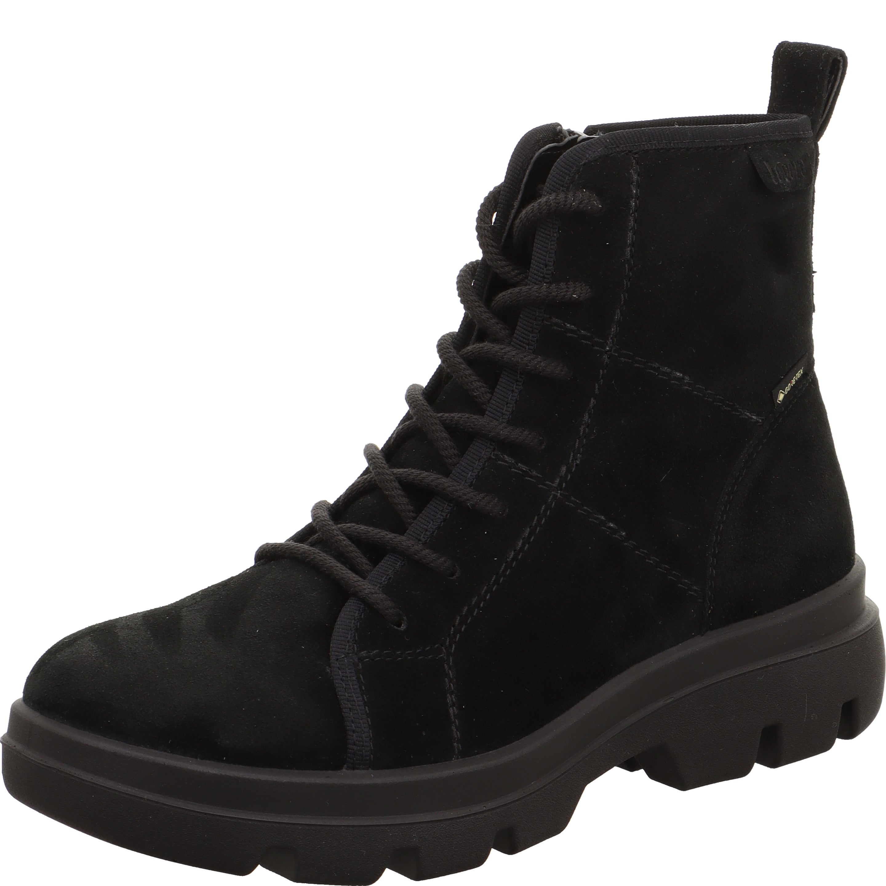 legero ANGELINA Damen  Schnürboots mit Reißverschluss - Farbe: Schwarz - Größe: 5