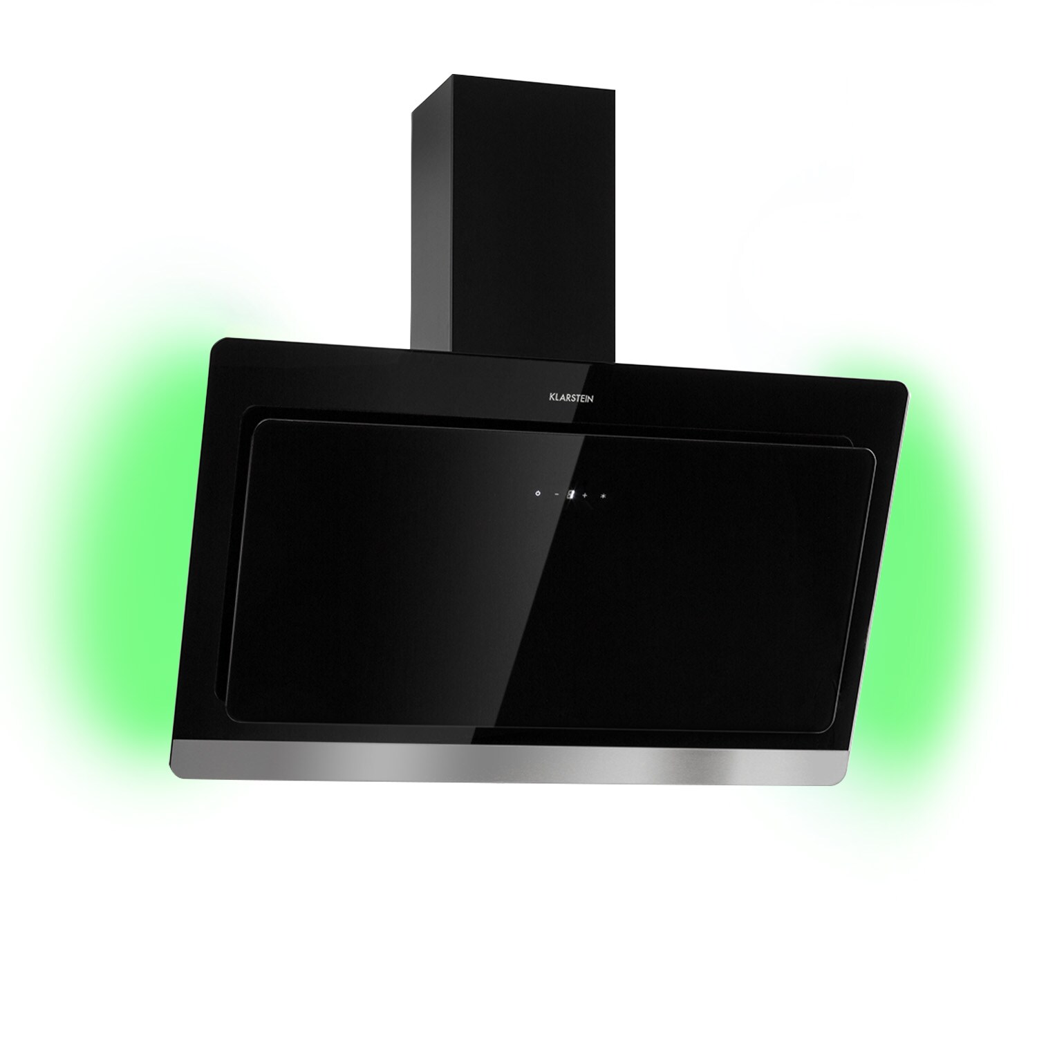 Aurora Eco 90 Dunstabzugshaube 550 m³/h 90cm kopffrei Ambientelicht Schwarz