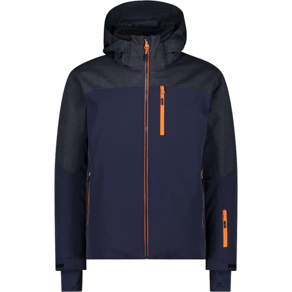 Veste de ski CMP MAN JACKET ZIP HOOD BLACK BLUE