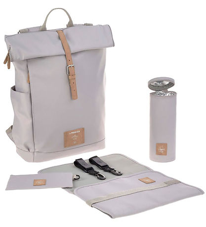 Lässig Wickeltasche - GRE Rolltop Backpack - Grau
