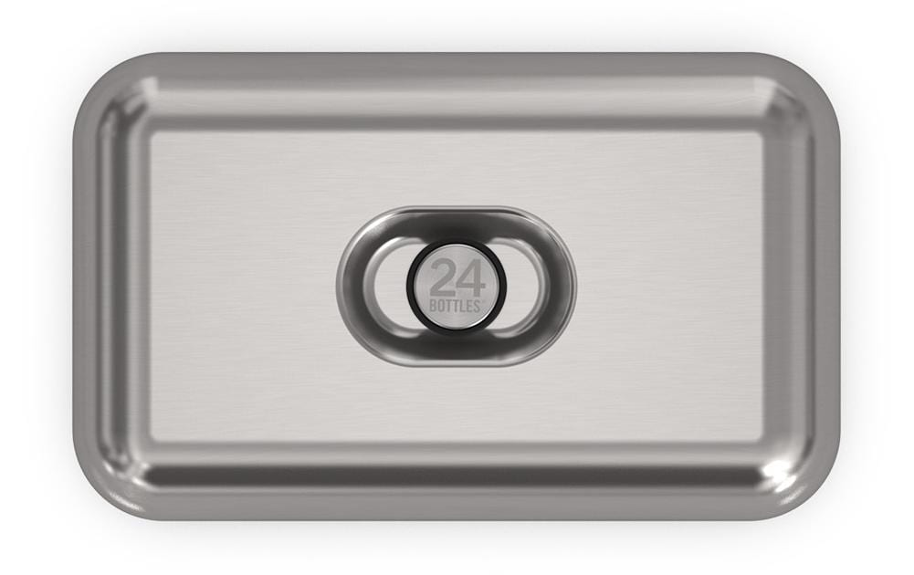 Lunchbox Brushed SteelLunchbox mit Dressing Schale