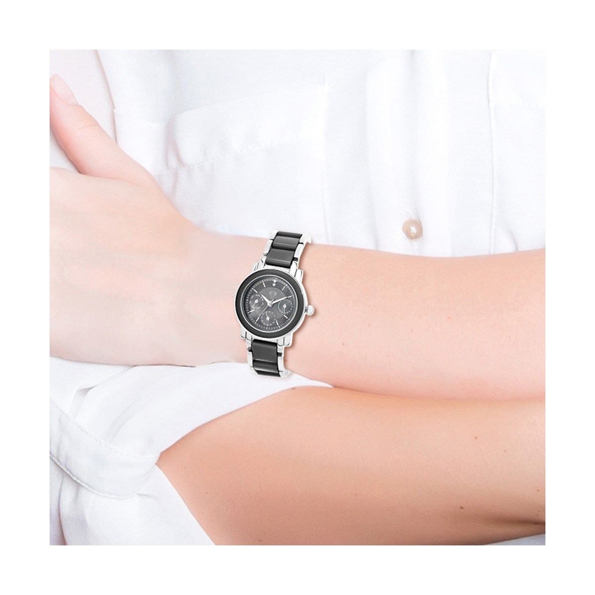 Montre Lila SC Crystal ornée de 2 Cristaux scintillants