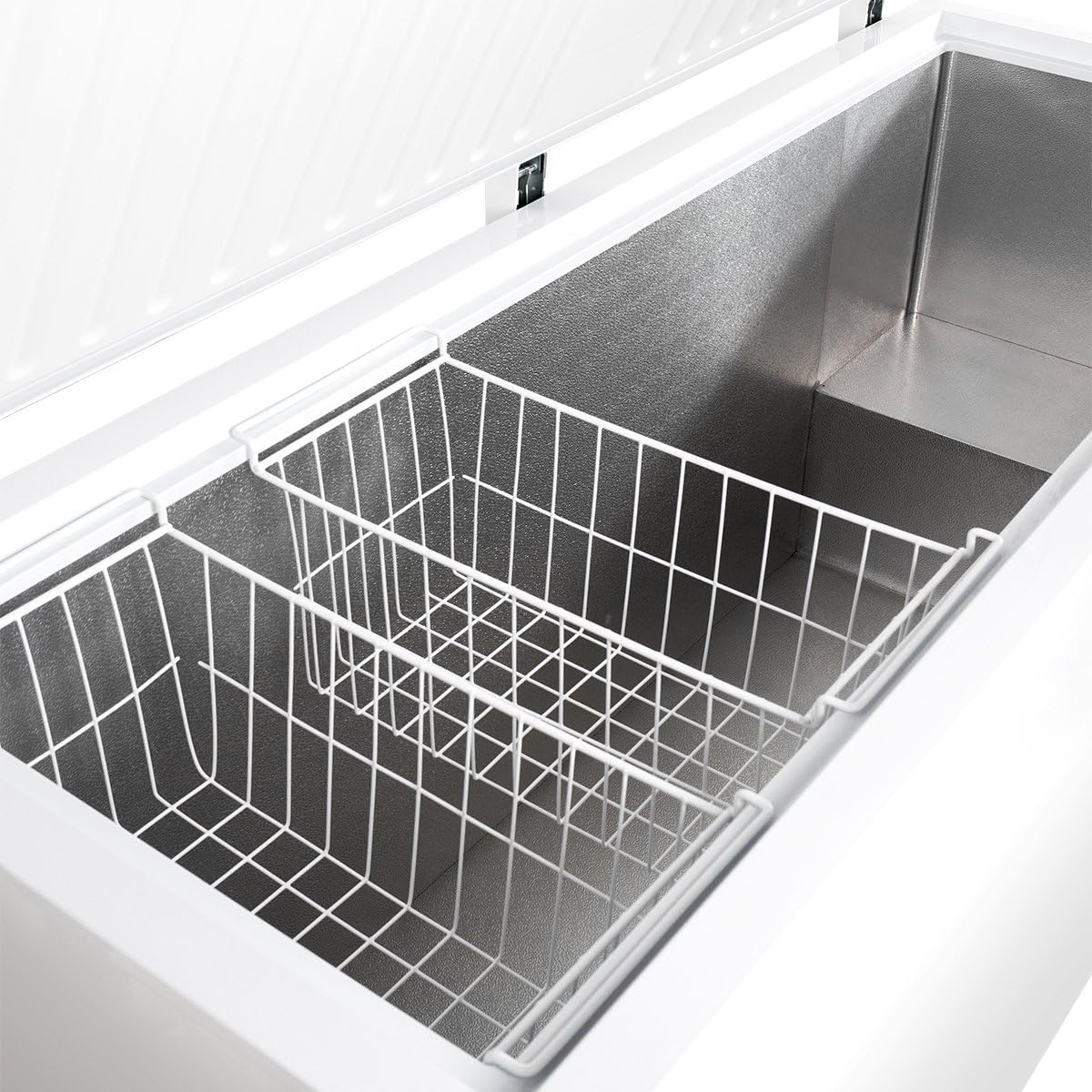 Gefriertruhe ECO 550 I Tiefkühltruhe 439L groß I abschließbar I Kühltruhe fahrbar und abschließbar I Gefriergerät -18°C bis -22°C