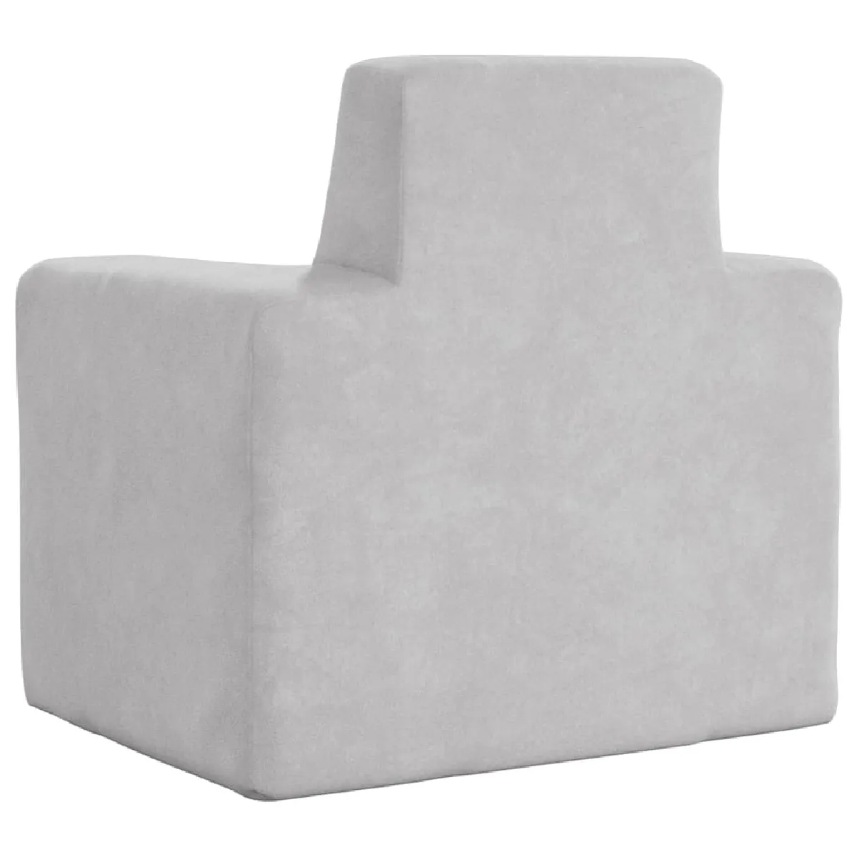 Vidaxl Canapé pour enfants gris clair peluche