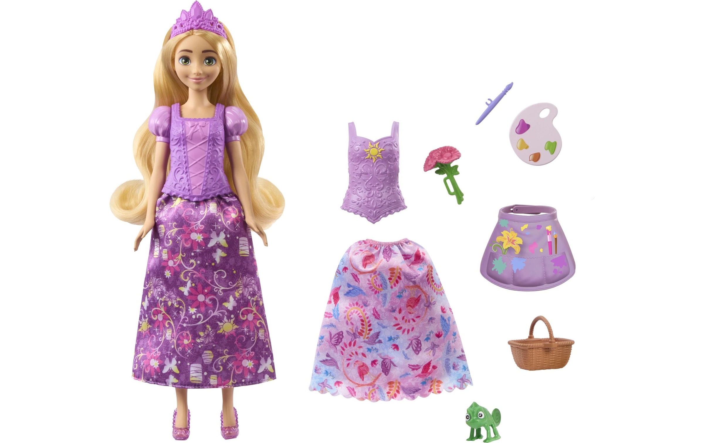 Disney Princess Anziehpuppe »2-in-1-Geschichten Rapunzel-Modepuppe«