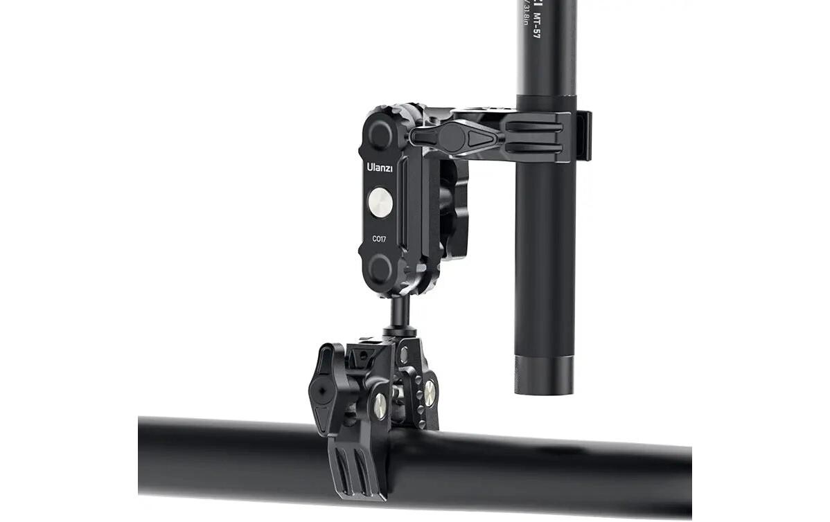 Super-Klemme mit Dual Ballhead Magic ArmUniversal Doppelklammer