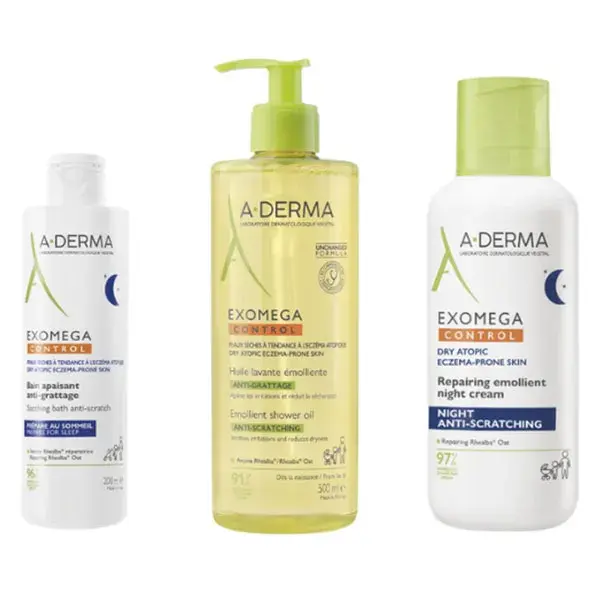 Rotina anti-coceira A-Derma Exomega