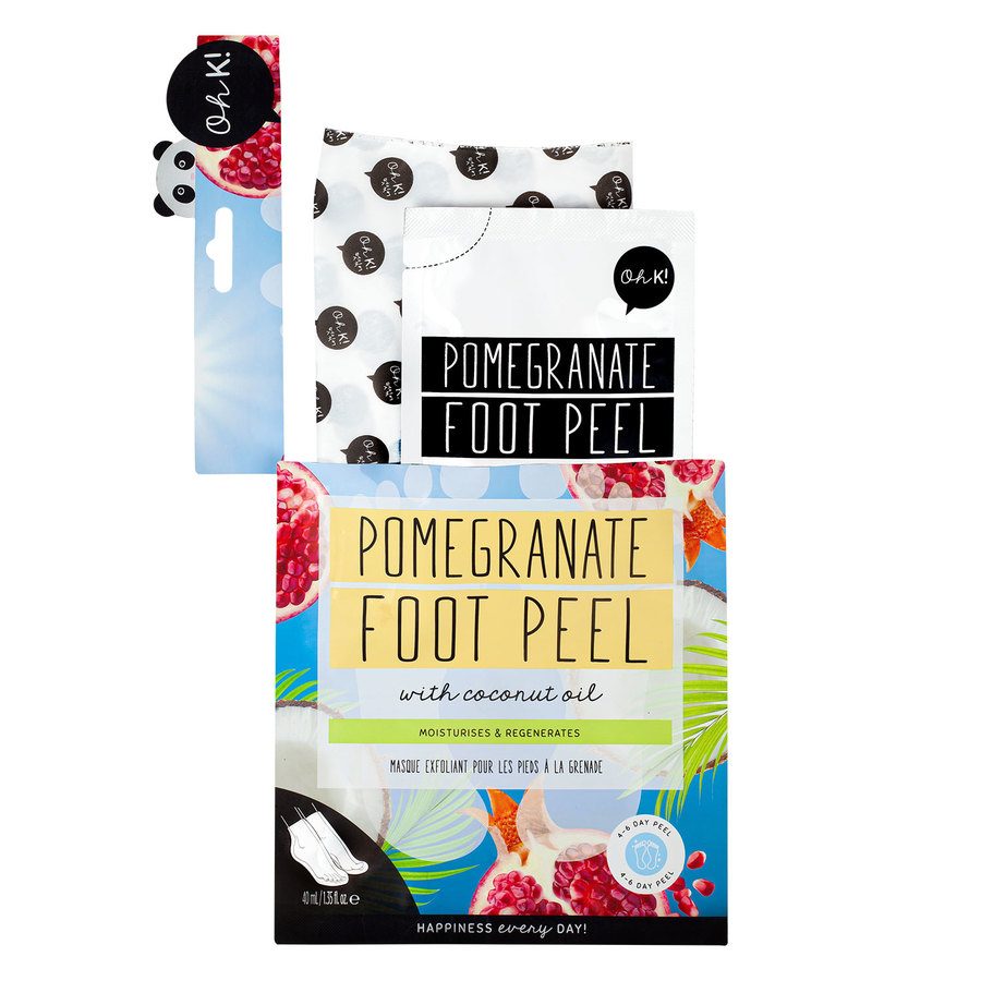 Oh K! Pomegranate & Coconut Oil Peeling Foot Mask 40ml