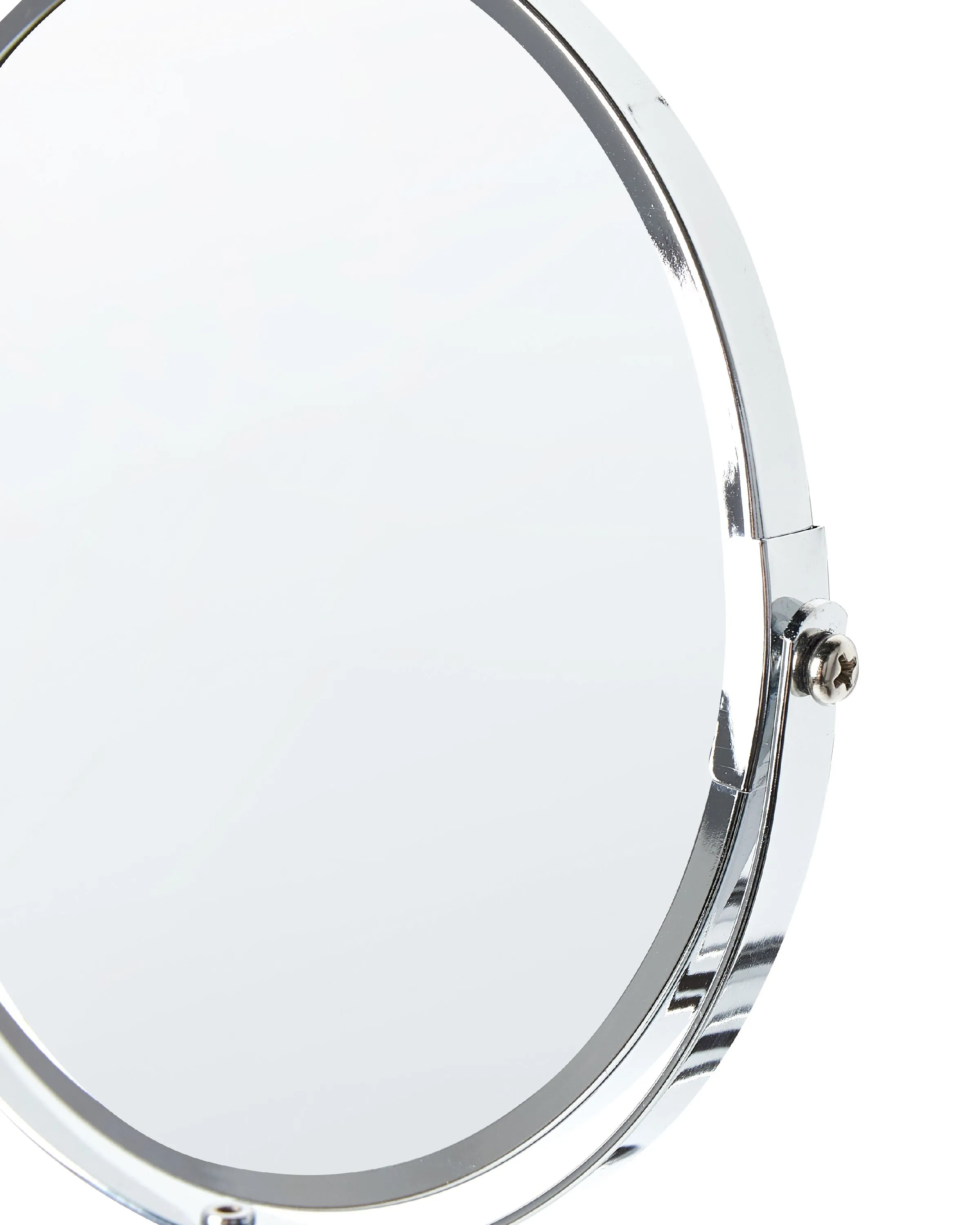 Uittrekbare hangende make-up spiegel YVELINES 57 cm 36 cm Metaal Zilver