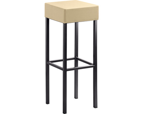 Barkruk Mayer Zitmeubelen 1136 34 x 34 x 92 cm Staal zwart/beige