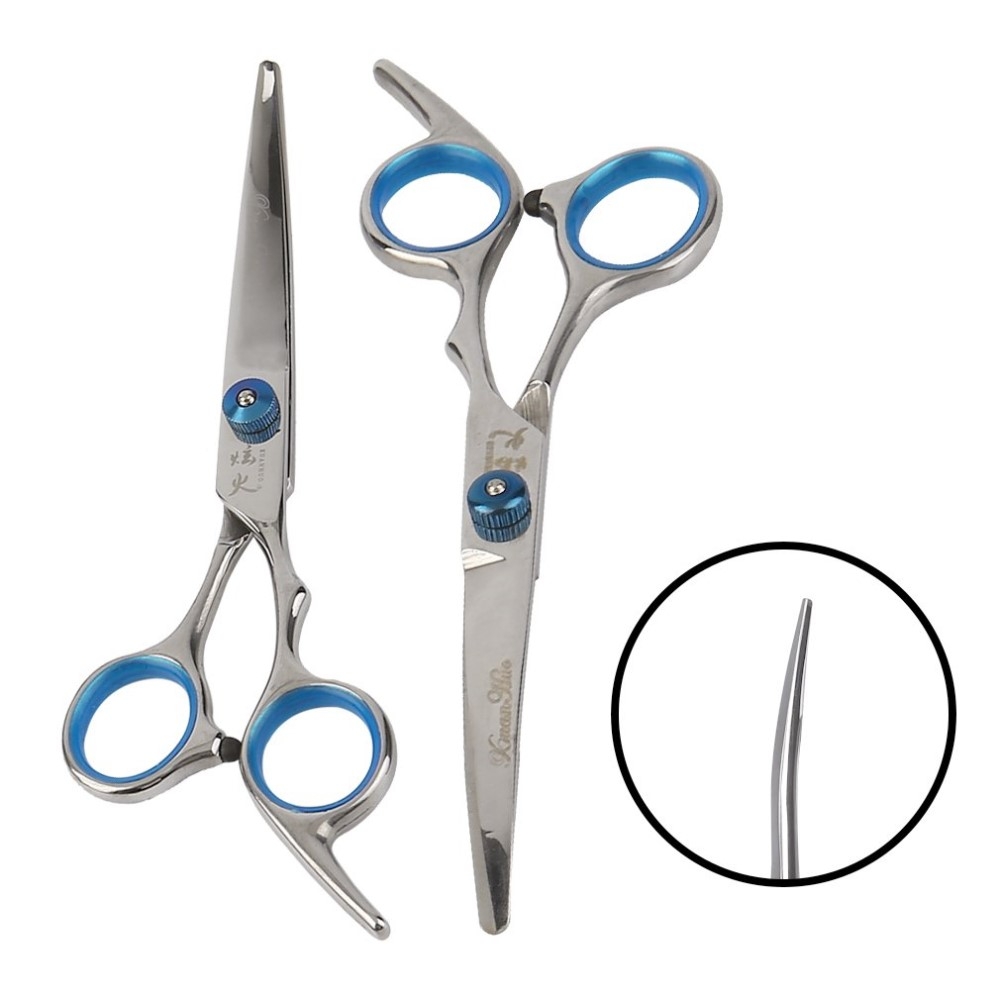 (5-tlg. Set) Professionelles Scheren Haarschneide Set für Haustiere - Silber