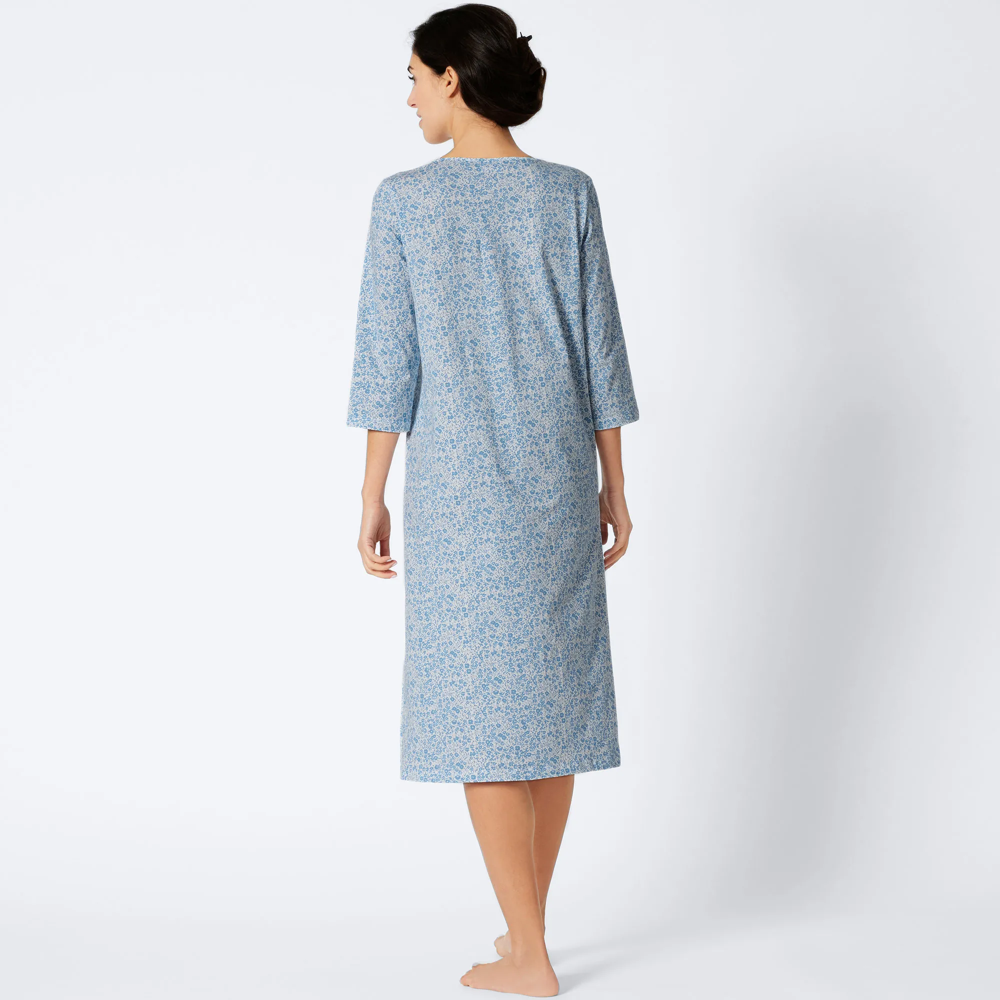 Damen-Nachthemd mit Blümchen-Muster