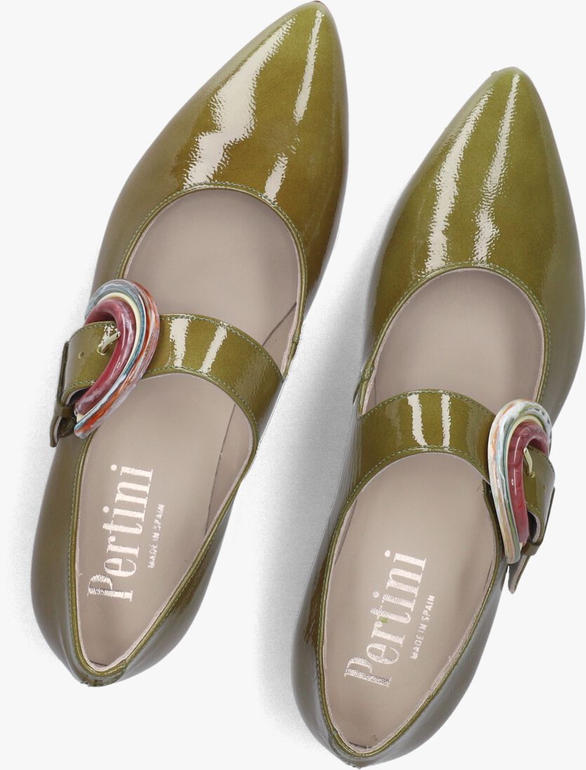 groene pertini ballerina's 35157