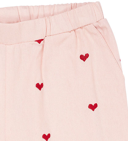 Copenhagen Colors Shorts - Twill Heart - Dusty Rose m. Berry Hea