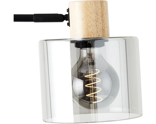 Staande lamp, 1-lichts, HxBxD 160x25x32 cm, Weald zwart