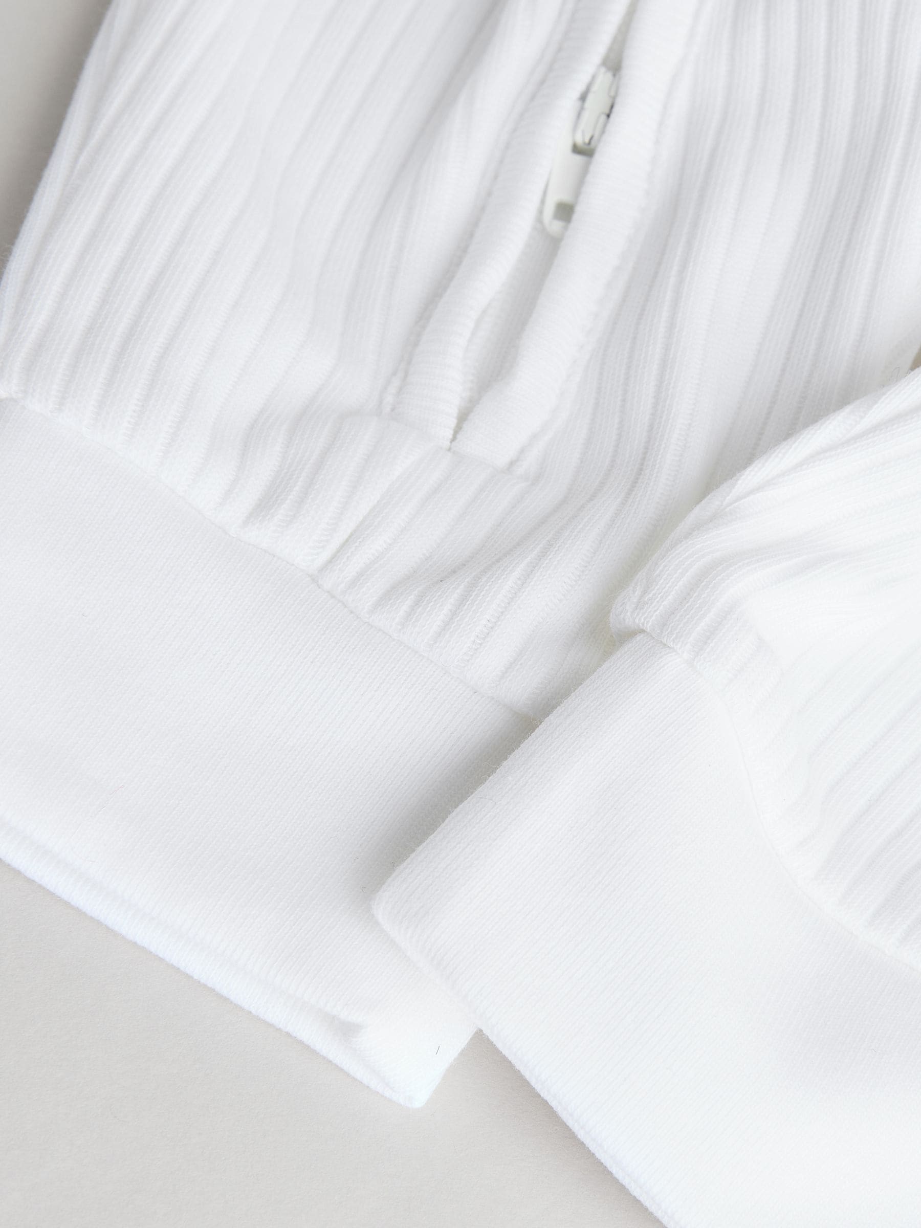 Wit - Set van 3 babypyjama's zonder voetjes met tweewegrits van 100% katoen (0mnd -2jr)