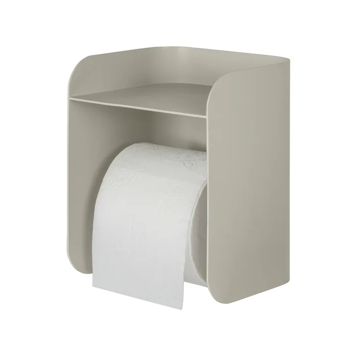 Mette Ditmer - Carry Toilettenpapierhalter mit Ablage, sand grey