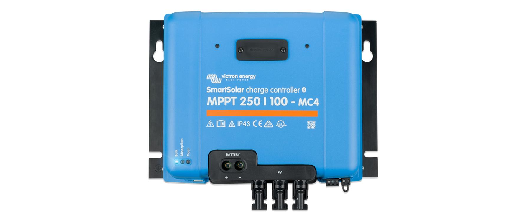 Solarladeregler SmartSolar 250/100, 12-48 V 100A VE.CAN<br>MPPT- Regler mit einem Wirkungsgrad von über 99%