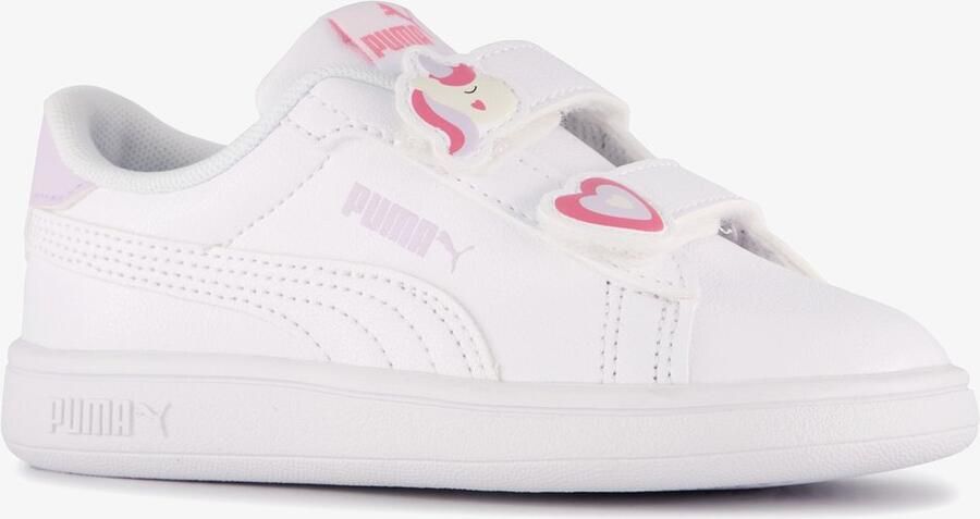 Puma Smash 3.0 Badges V sneakers wit roze lila