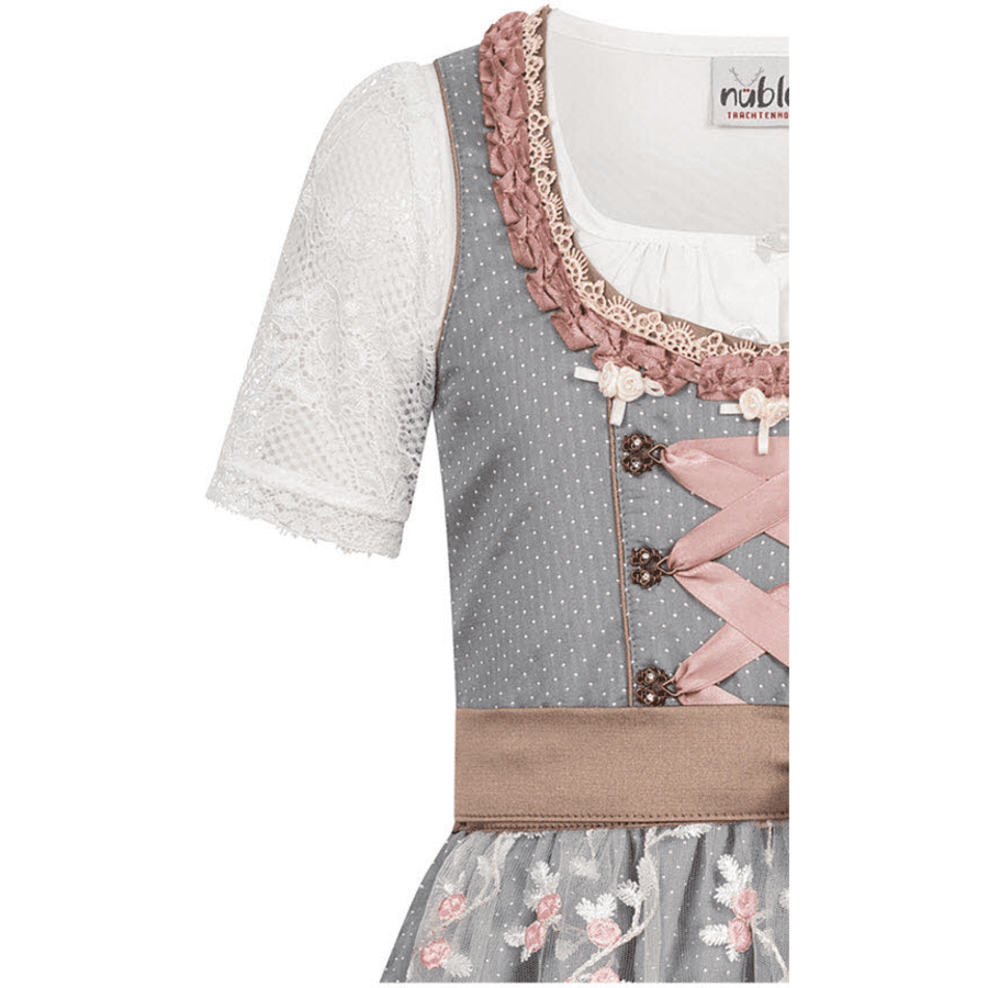 Nübler Kinderdirndl 3-teilig Jasmin Grau