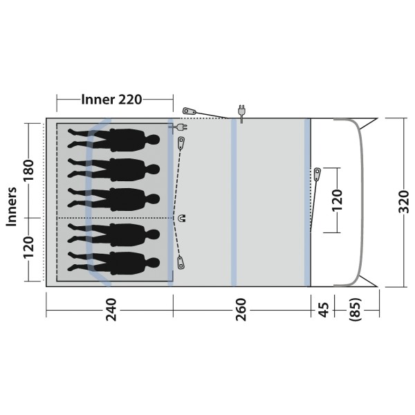 Outwell - Colorado 5 Air - Tente 4 places