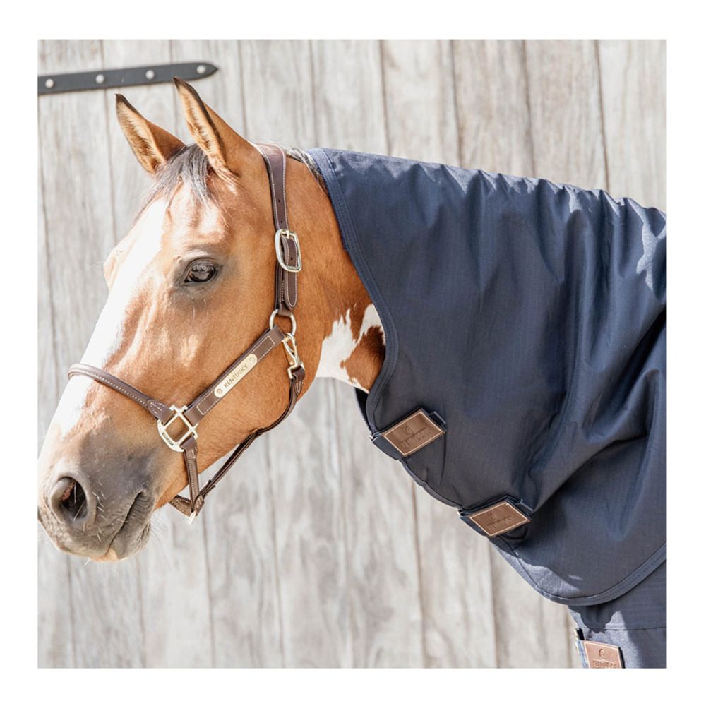 Kentucky ALL WEATHER QUICK DRY 600D 150G - Couverture de paddock + couvre-cou amovible navy