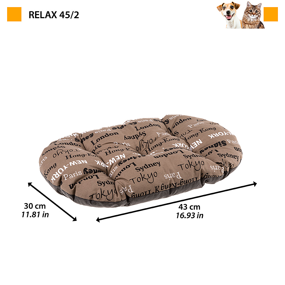 Ferplast panier chien chat - coussin pour chien chat - lavable en machine - tapis chien chat pour niches et voitures - lit pour