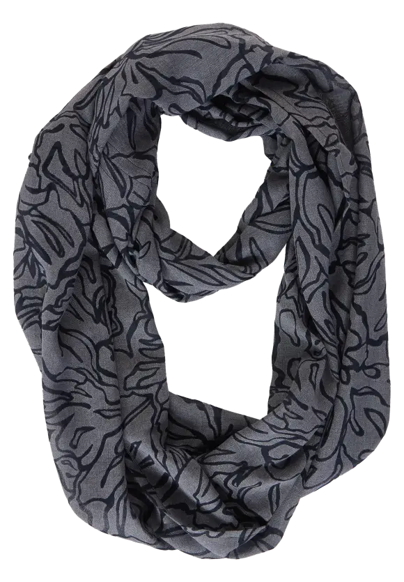 Loop mit Ausbrenner Print - universal blue