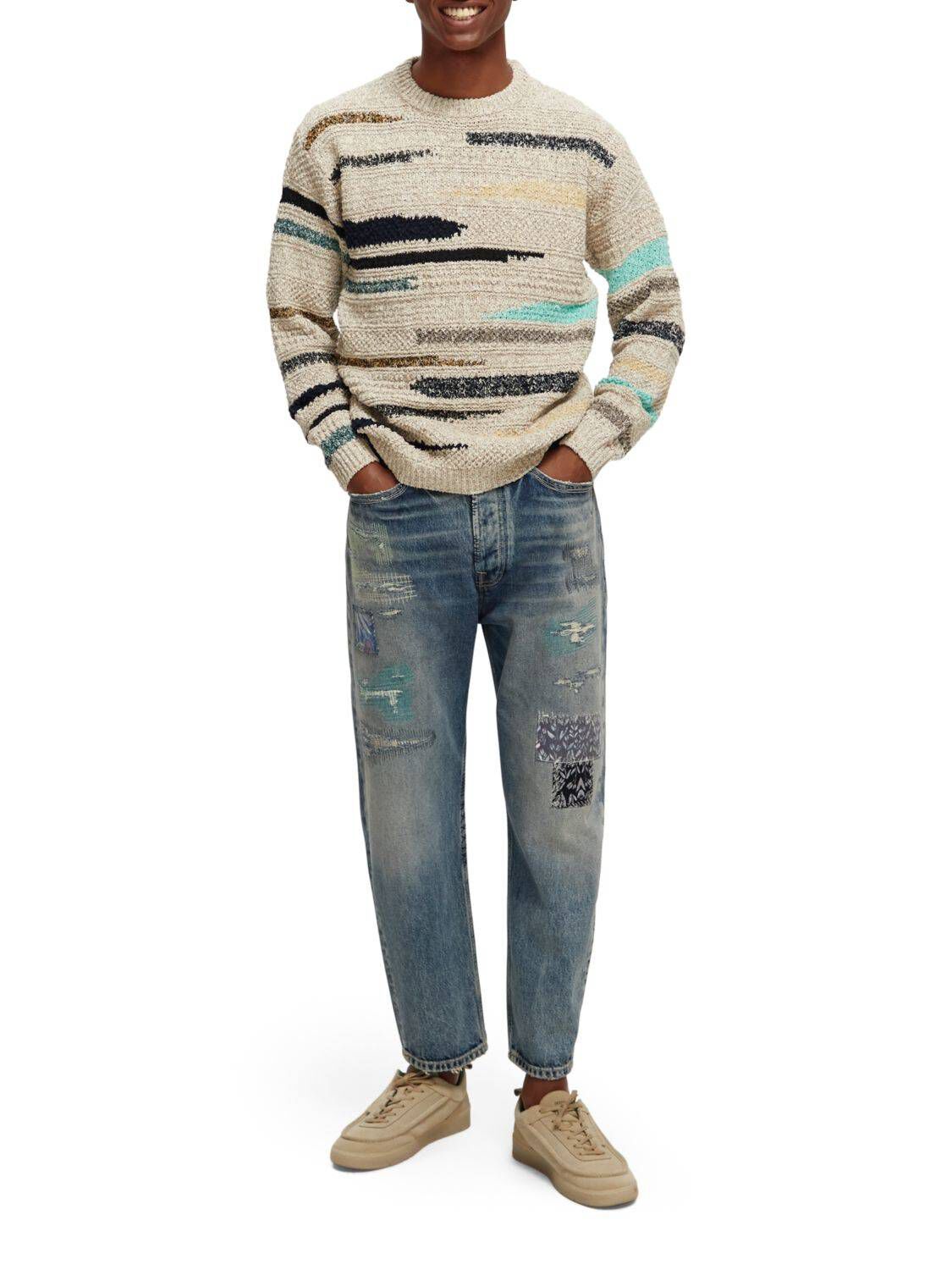 Scotch & Soda| Herren Strickpullover MELANGE JACQUARD
