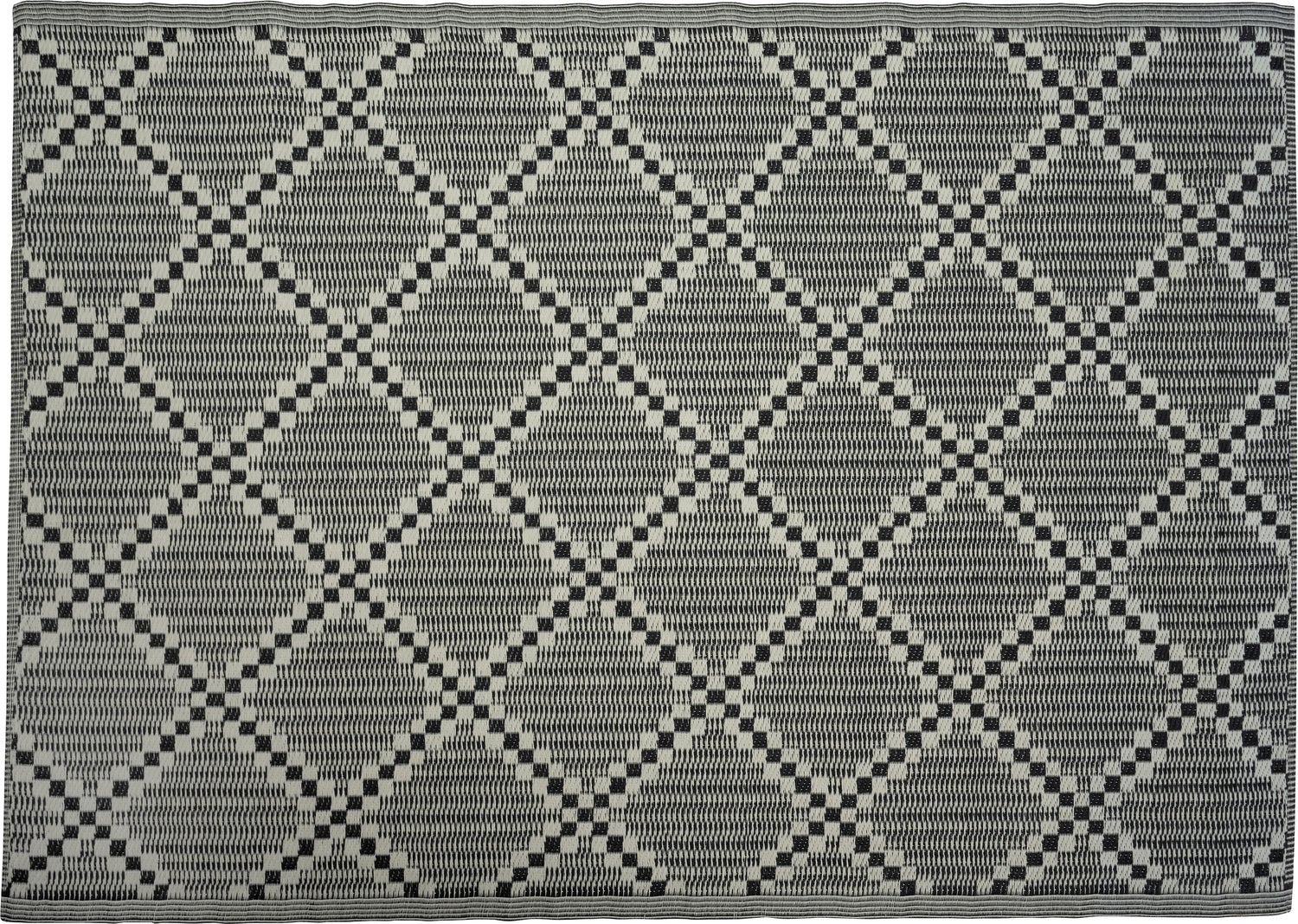 Intratuin buitenkleed Diana ruit grijs 150 x 210 cm