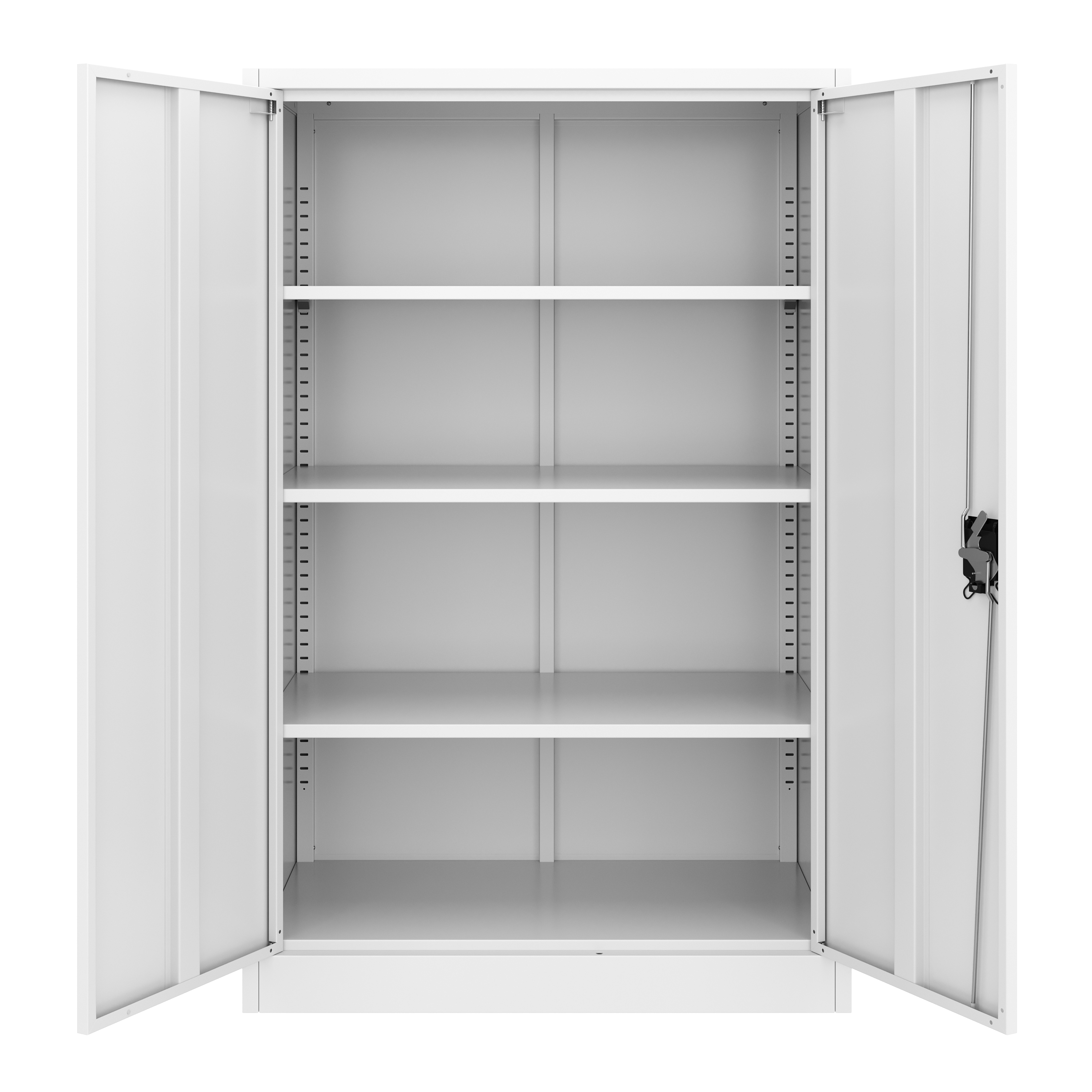 Aktenschrank mit 4 Böden 90 x 140 cm weiss