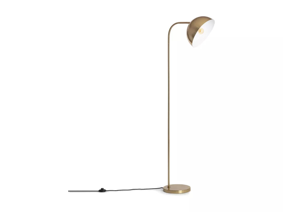 Lampadaire Bowlen Doré