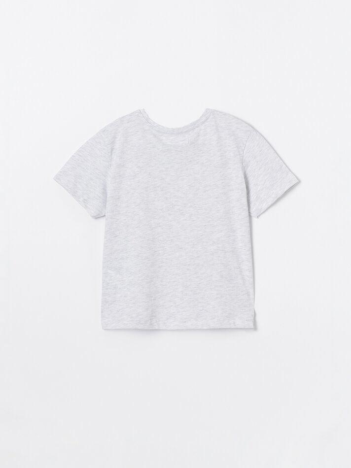 Pacote com 4 camisetas lisas de manga curta - Lilás