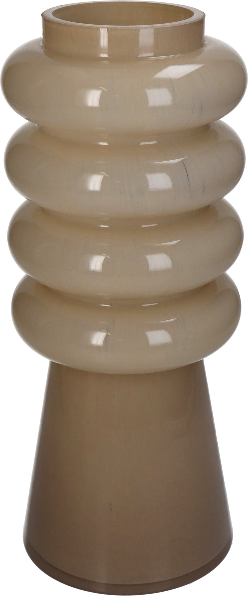 Vaas Disk beige D 12 H 30 cm