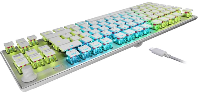 Roccat Vulcan TKL PRO gaming tastatur (hvid)