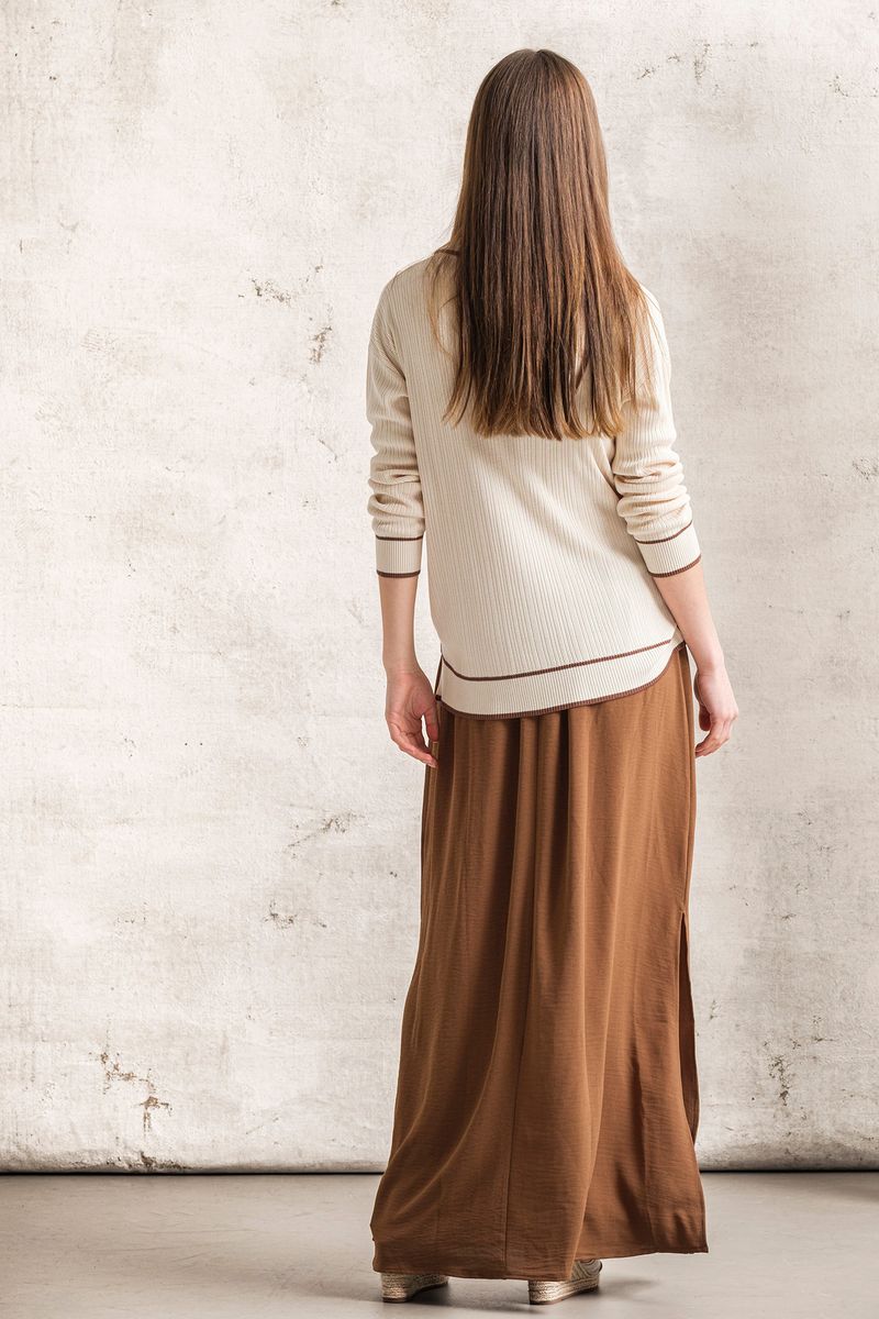 CAMISOLA DE MALHA COM GOLA DE POLO