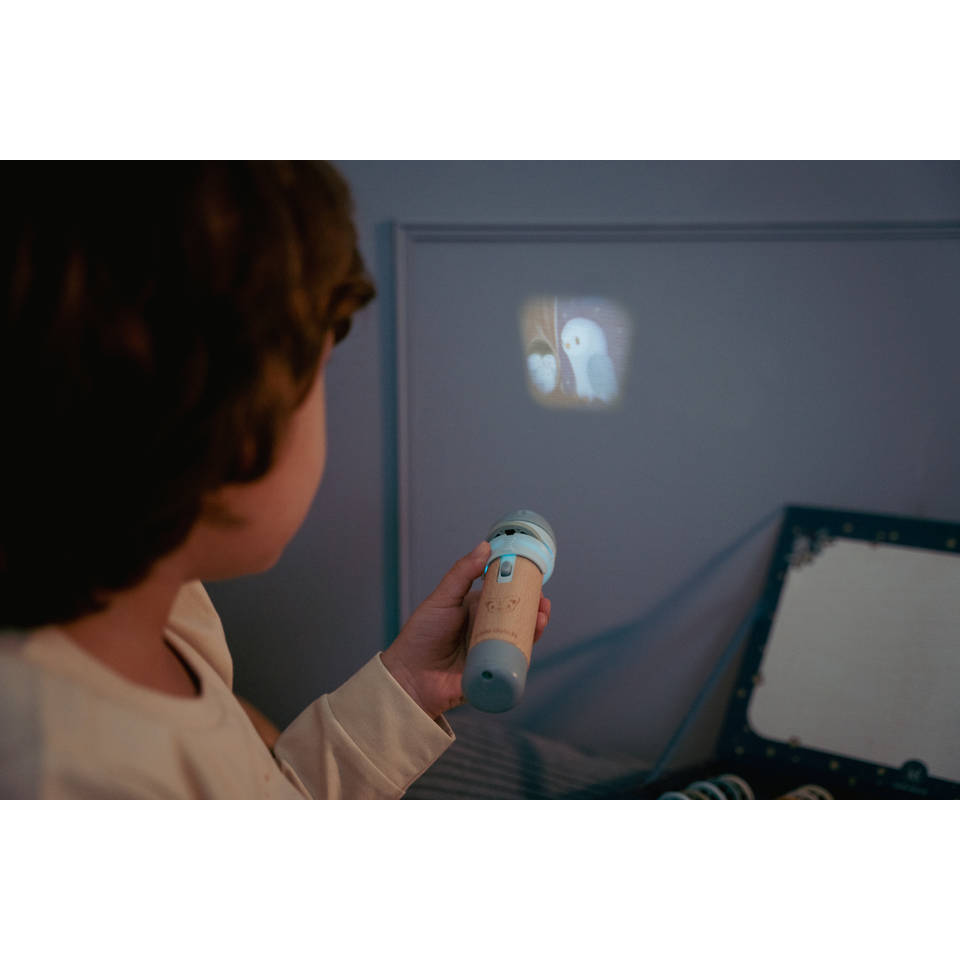 Little Dutch houten verhalen projector - blauw
