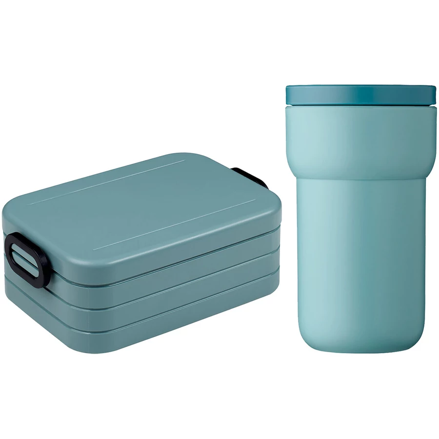 Mepal Lunchset Kaffee Ellipse + TAB grün