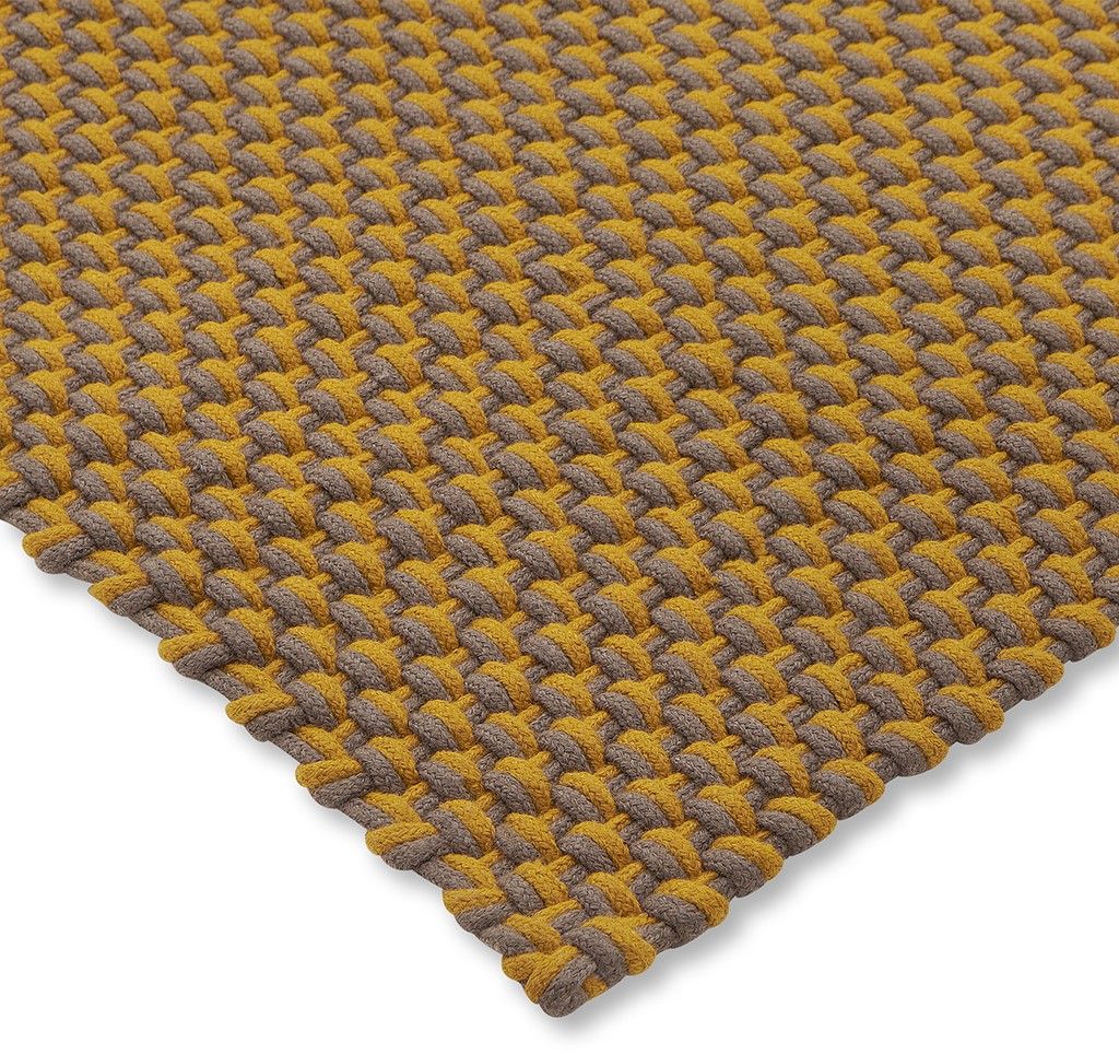 Vloerkleed Golden Mustard Grey Taupe 497217 Lace  | Brink & Campman