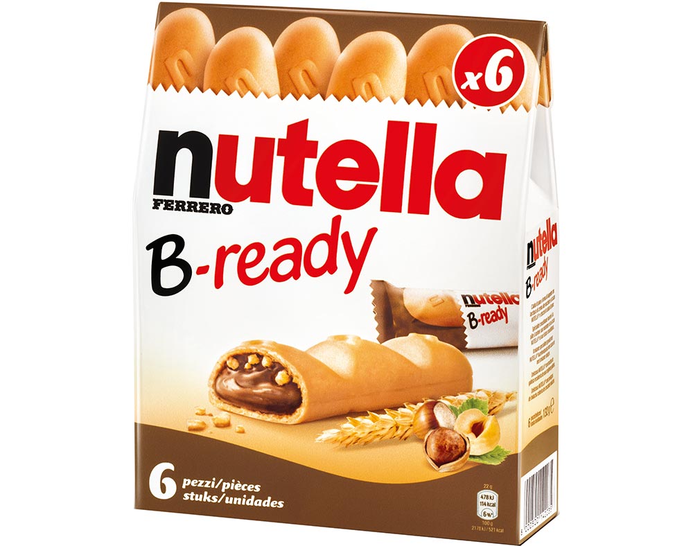 BOLACHA NUTELLA B-READY RECHEADAS 6 UN 132G