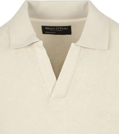 Marc O'Polo Poloshirt Riva Terry Cloth Ecru 524213453218-161 kopen