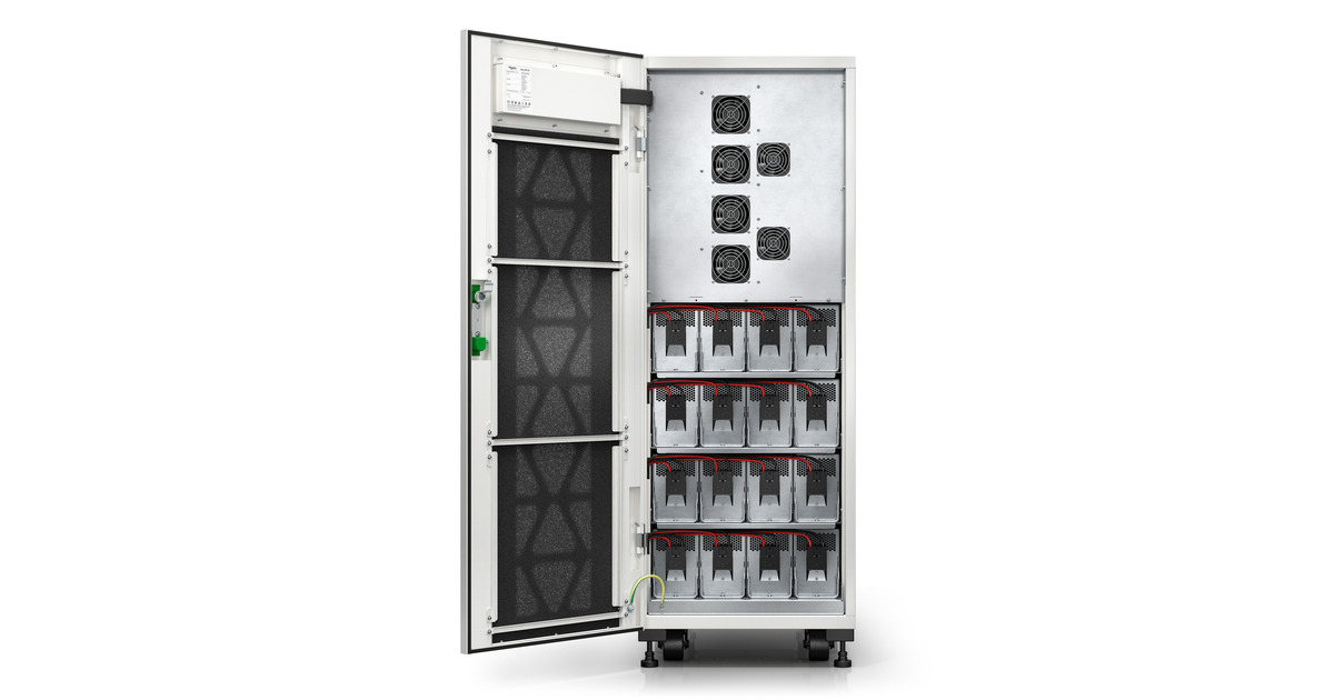 APCEasy UPS 3S 30 kVA 400 V 3:3 voor interne batterijen ups  (Wit, 30 kW, E3SUPS30KHB)