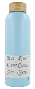 Waterdrop Roestvrijstalen Drinkfles Turquoise 600ml 1ST