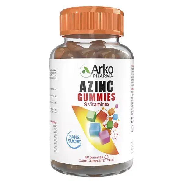 Arkopharma Azinc Adultos 9 Vitaminas 60 gomas