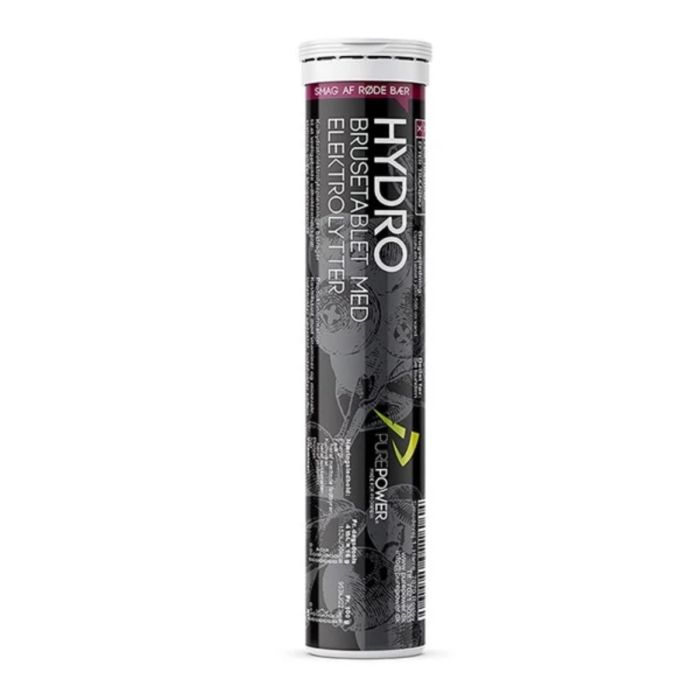 PurePower Unisex Elektrolytter Hydro Tabs 20 pcs. Red Berry Hvid