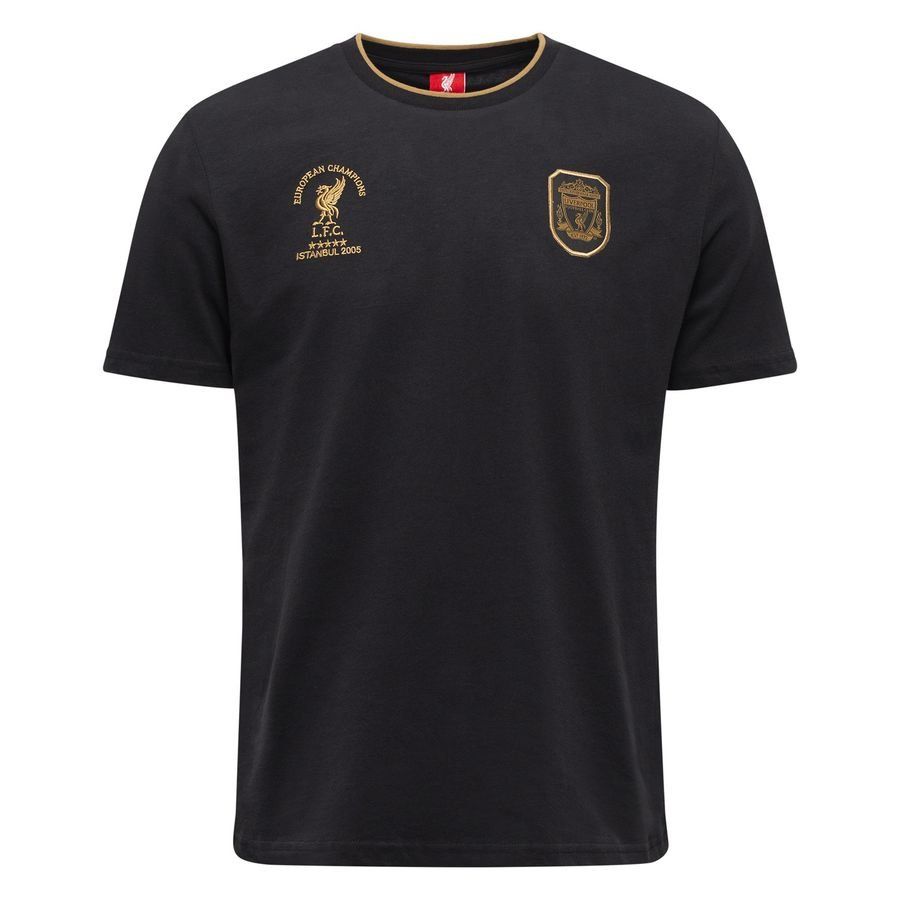 Liverpool T-Shirt Istanbul 2005 - Noir/Doré